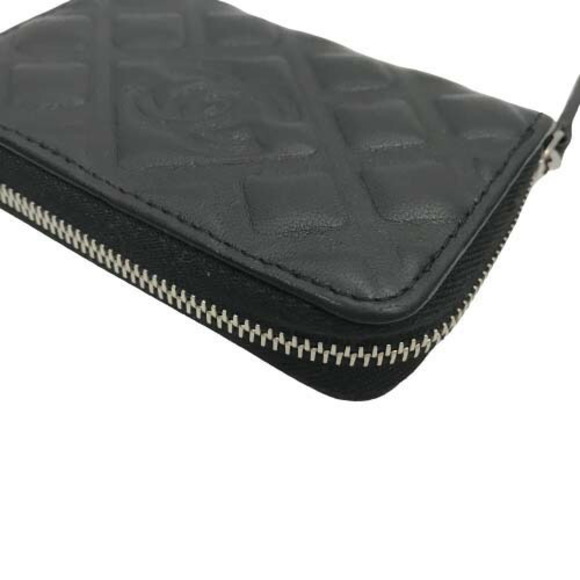 Chanel coin case lambskin black diamond CC matelasse rare line - Picture 14 of 16